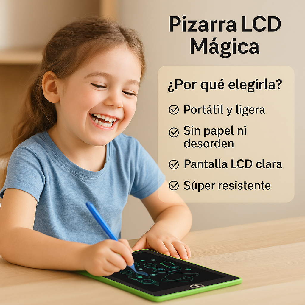 Pizarra Mágica LCD 8.5” - ¡Borra con un Click!