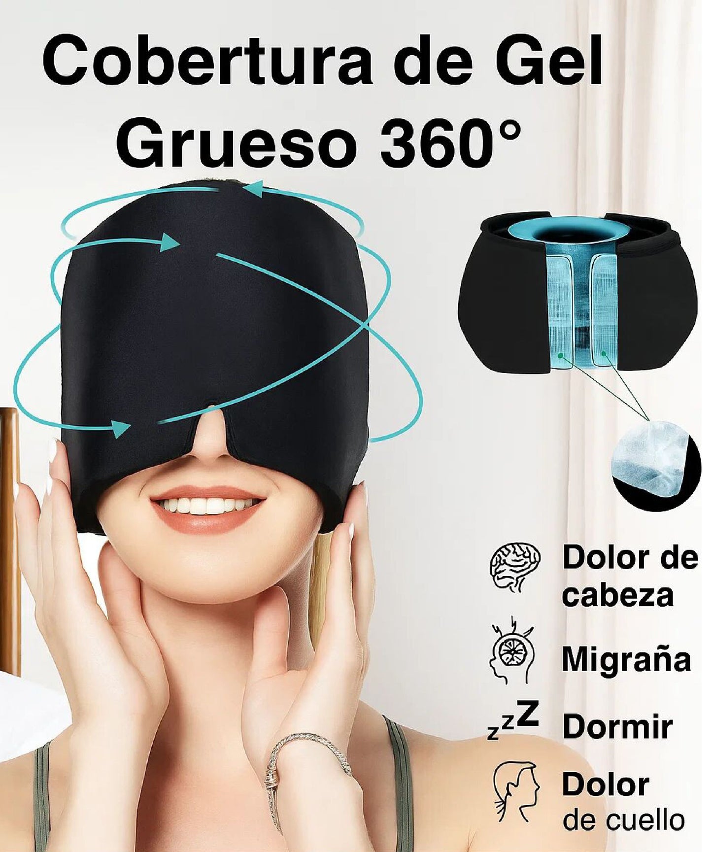 Gorra de Gel Alivia Migraña